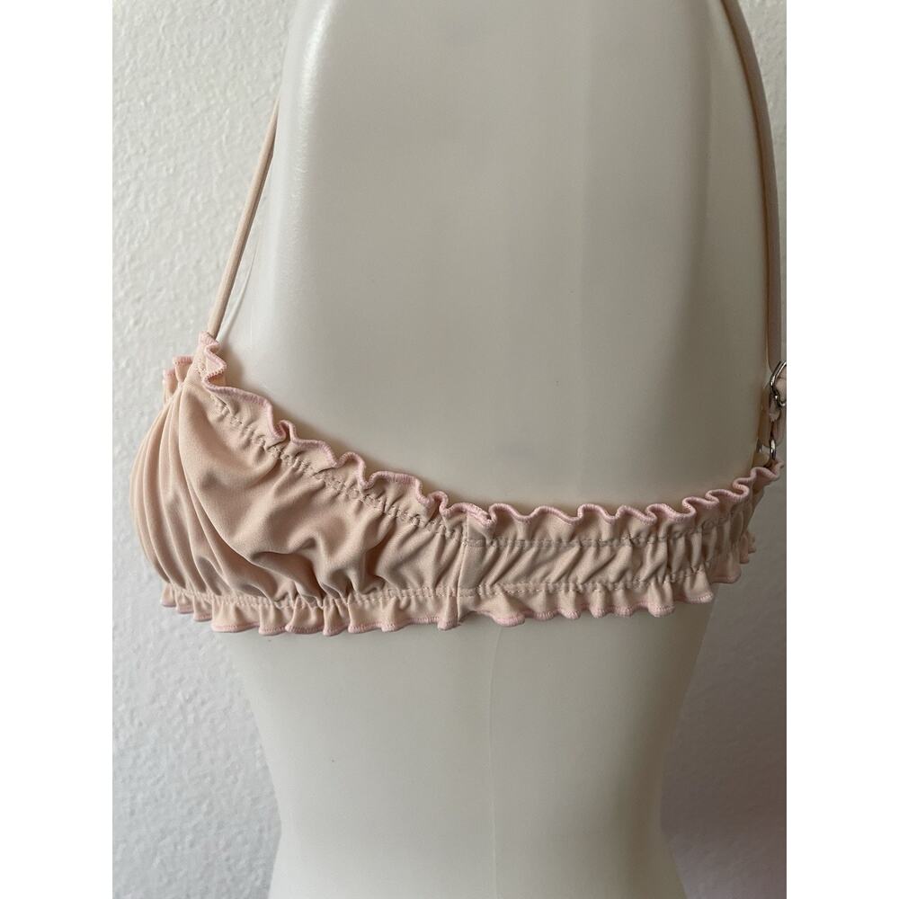 Aila Blue Swim Bikini Top Lacy Ruffed Swimwear Beach Summer - Picture 4 of 8